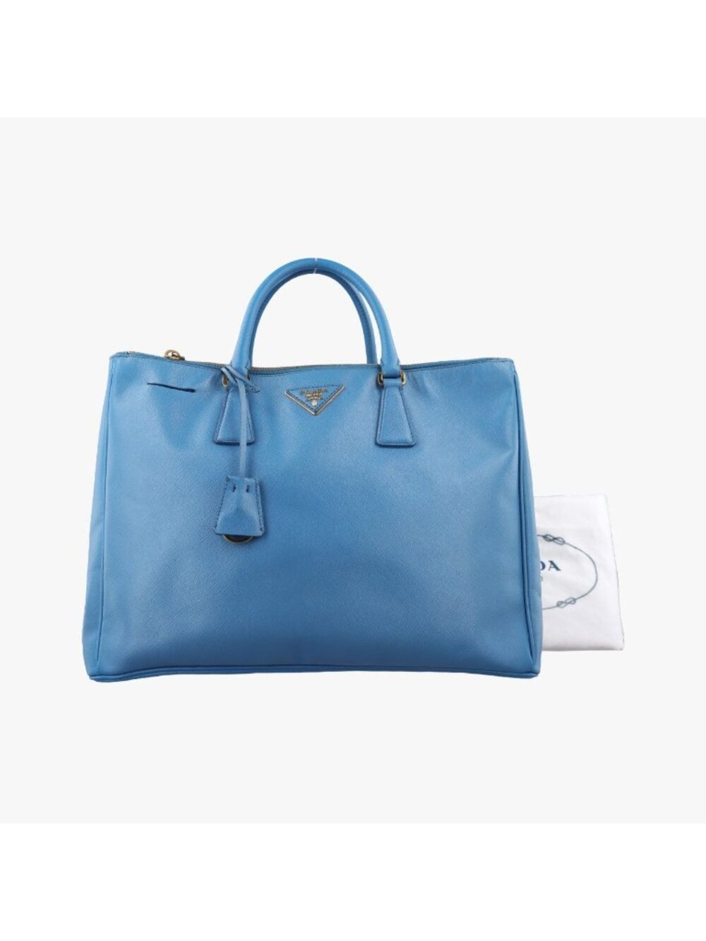 Prada Galleria Blue Saffiano Leather